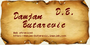 Damjan Butarević vizit kartica